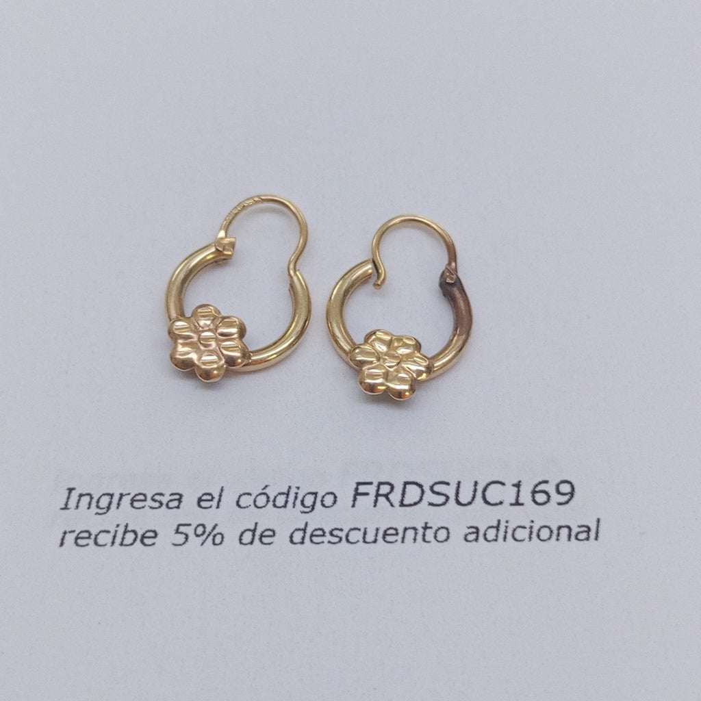 ARRACADAS PAR ORO 10 K 1,10 GRMS (SEMINUEVO)