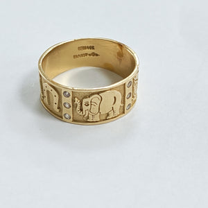 ARGOLLA DE LA SUERTE ORO 14 K 3.3 GRMS (SEMINUEVO)