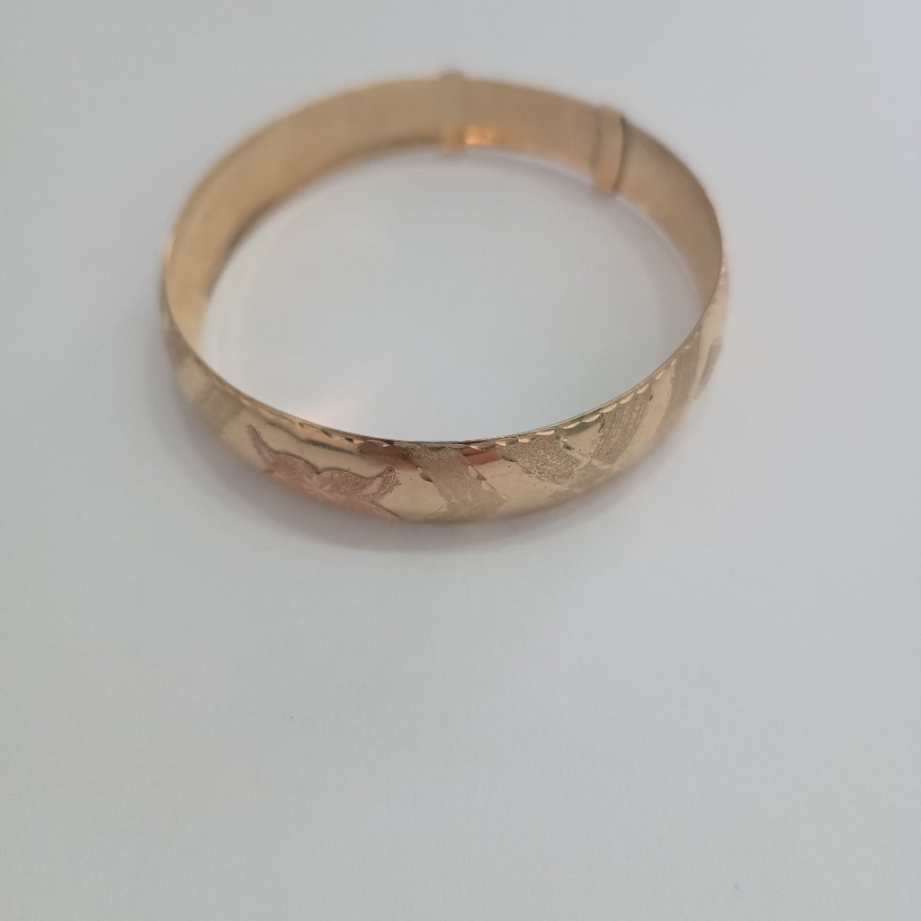 PULSERA RIGIDA ORO 10 K 11.1 GRMS (SEMINUEVO)