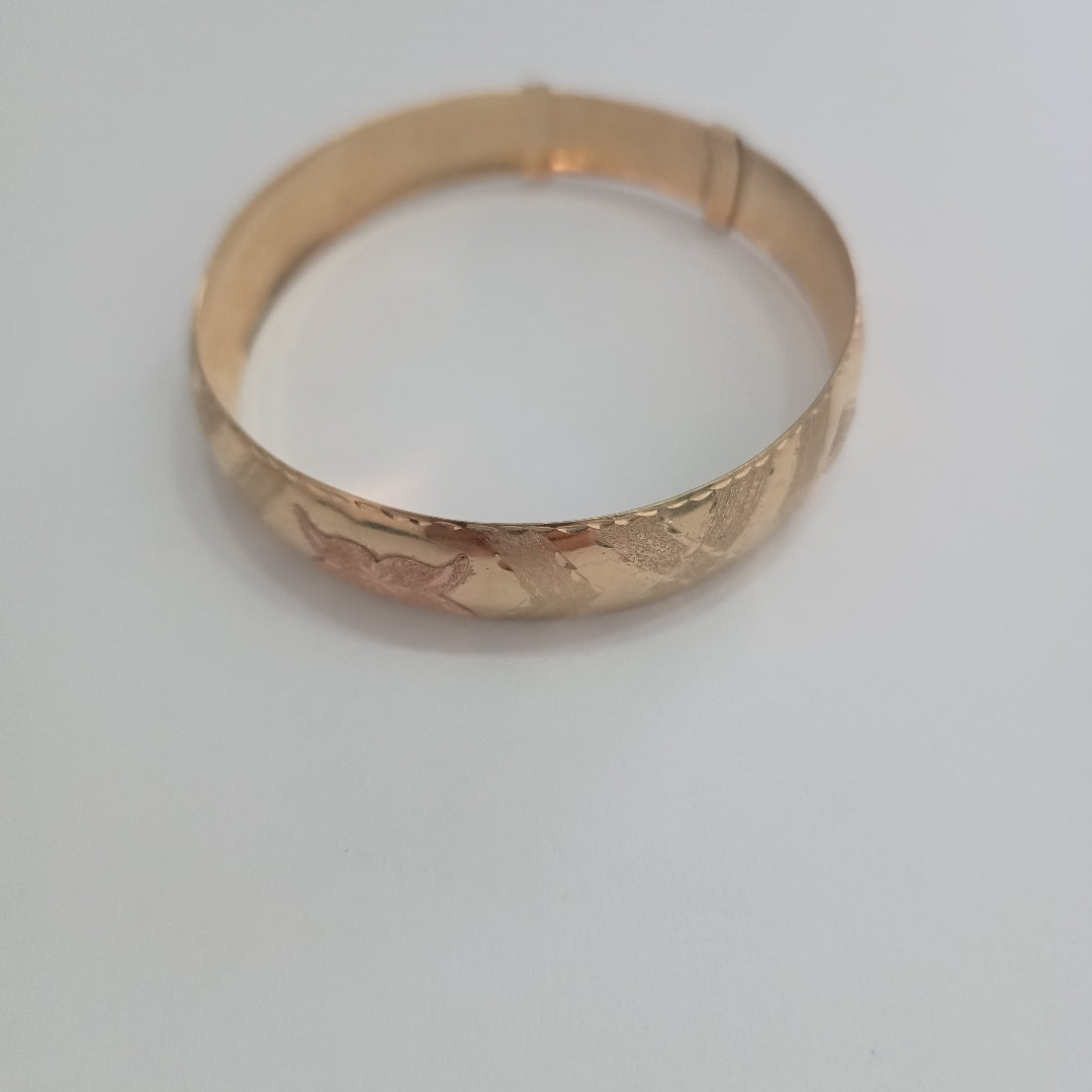 PULSERA RIGIDA ORO 10 K 11.1 GRMS (SEMINUEVO)