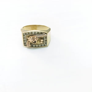 ANILLO ORO 14 K 7.6 GRMS (SEMINUEVO)