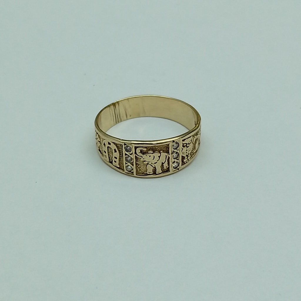 ARGOLLA DE LA SUERTE ORO 14 K 4 GRMS (SEMINUEVO)