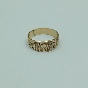 ARGOLLA DE LA SUERTE ORO 14 K 4 GRMS (SEMINUEVO)