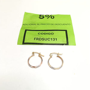 ARRACADAS PAR ORO 14 K 1.5 GRMS (SEMINUEVO)