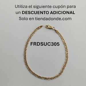 PULSERA ORO 14 K 3.6 GRMS (SEMINUEVO)