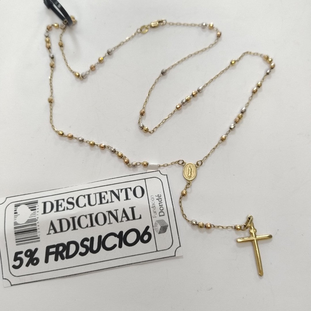 ROSARIO ORO COMBINADO 14 K 6.7 GRMS (SEMINUEVO)