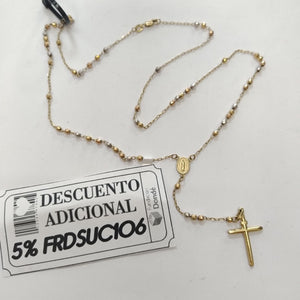 ROSARIO ORO COMBINADO 14 K 6.7 GRMS (SEMINUEVO)