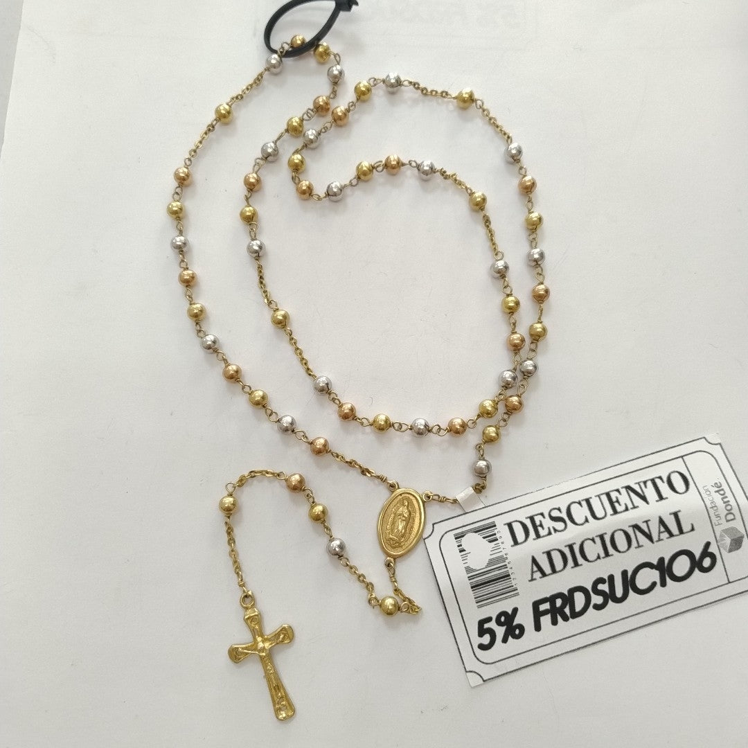 ROSARIO ORO, ORO COMBINADO 14 K 29.7 GRMS (SEMINUEVO)