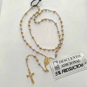 ROSARIO ORO, ORO COMBINADO 14 K 29.7 GRMS (SEMINUEVO)