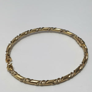 PULSERA RIGIDA ORO 14 K 7,80 GRMS (SEMINUEVO)