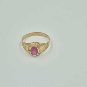 ANILLO DE GRADUACIÓN ORO 10 K 1,50 GRMS (SEMINUEVO)