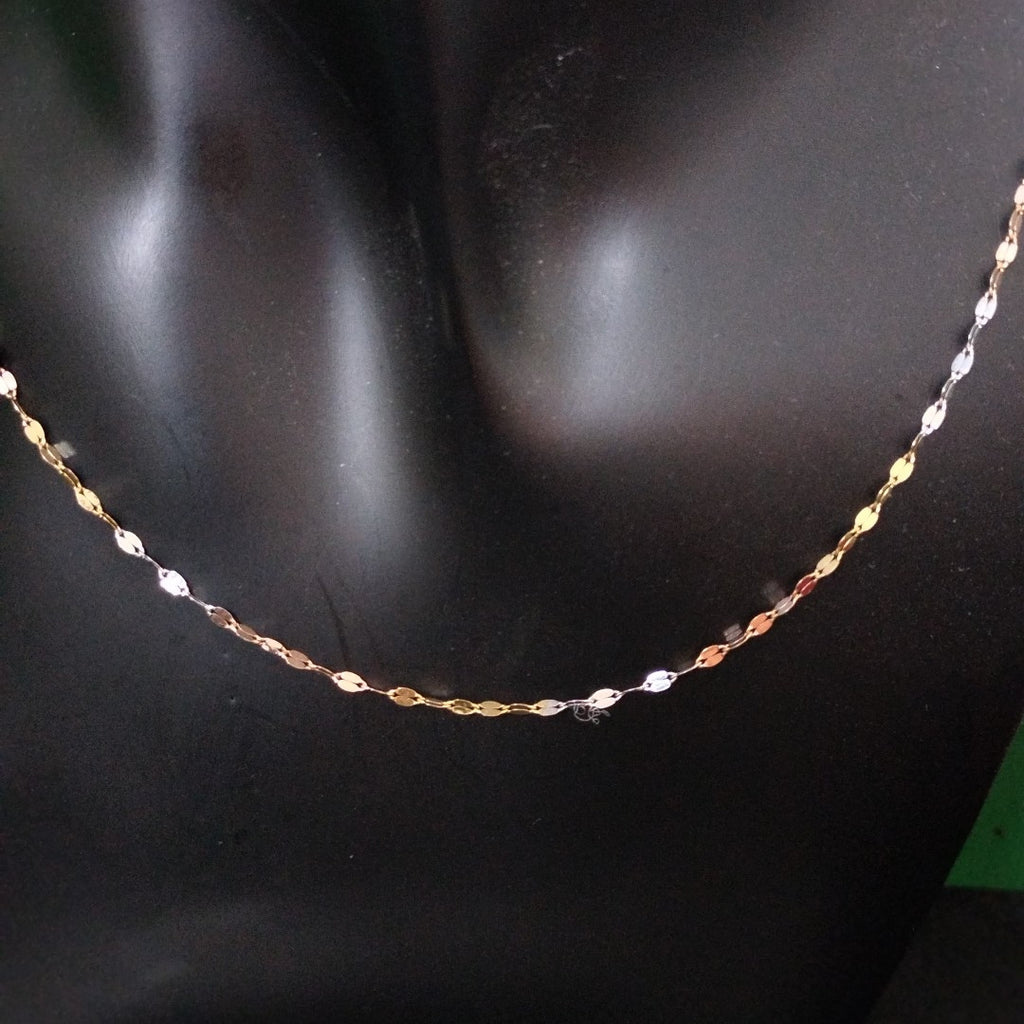 CADENA ORO COMBINADO 10 K 0,80 GRMS (SEMINUEVO)