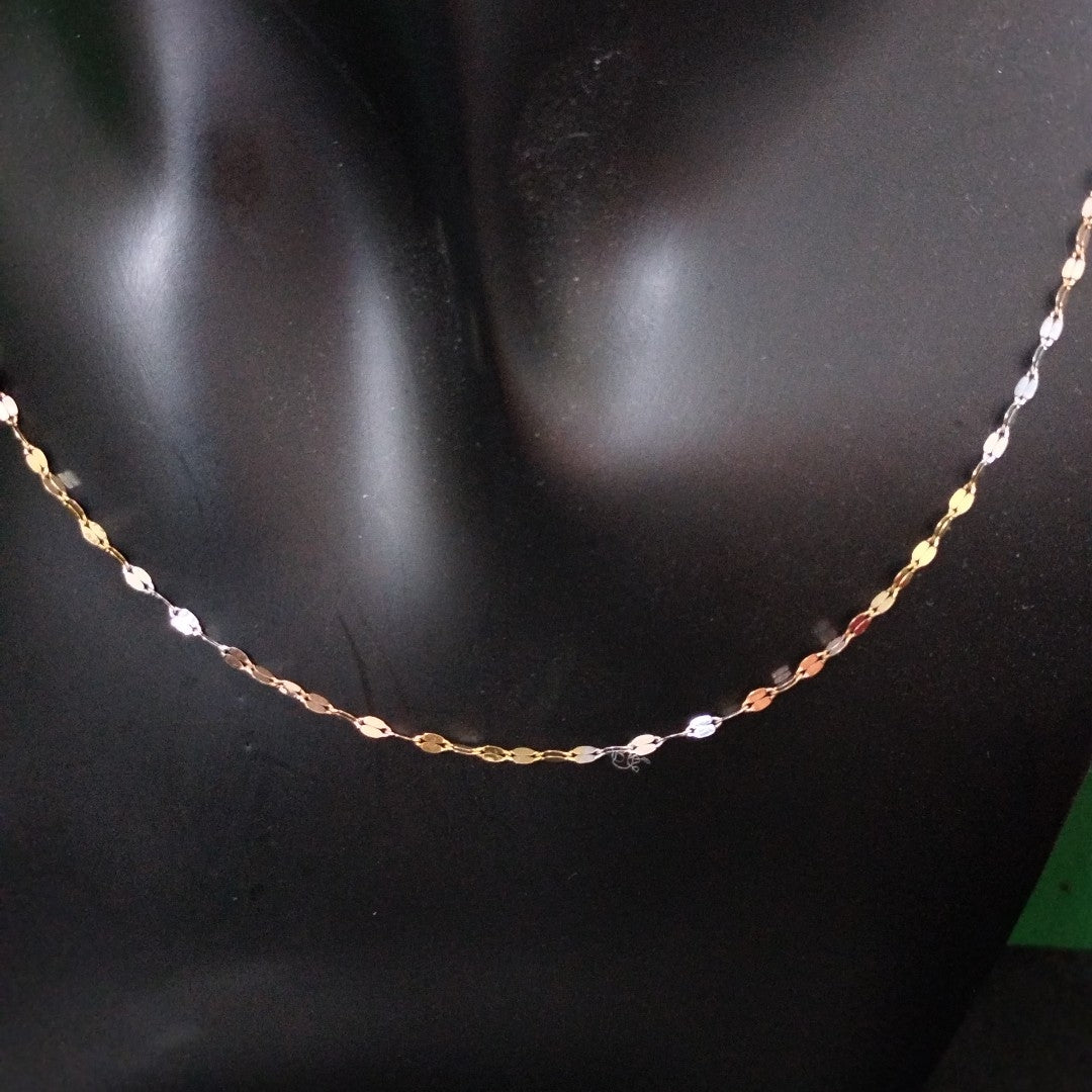 CADENA ORO COMBINADO 10 K 0,80 GRMS (SEMINUEVO)