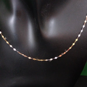 CADENA ORO COMBINADO 10 K 0,80 GRMS (SEMINUEVO)