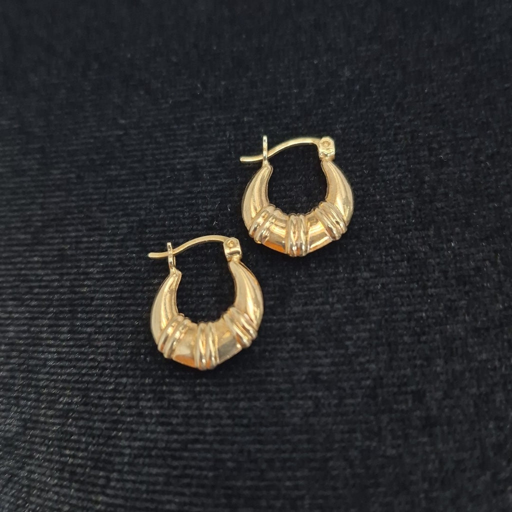 ARRACADAS PAR ORO 14 K 1.4 GRMS (SEMINUEVO)