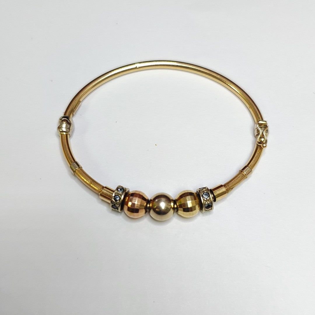 PULSERA RIGIDA ORO 14 K 9,60 GRMS (SEMINUEVO)