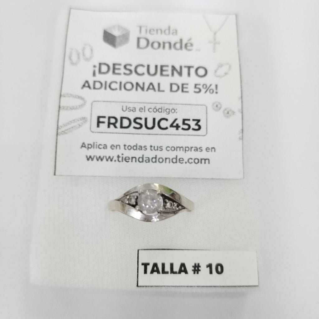ANILLITO ORO, ORO BLANCO 10 K 2 GRMS (SEMINUEVO)