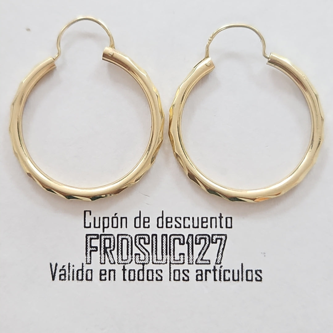 ARRACADAS PAR ORO 10 K 1.5 GRMS (SEMINUEVO)