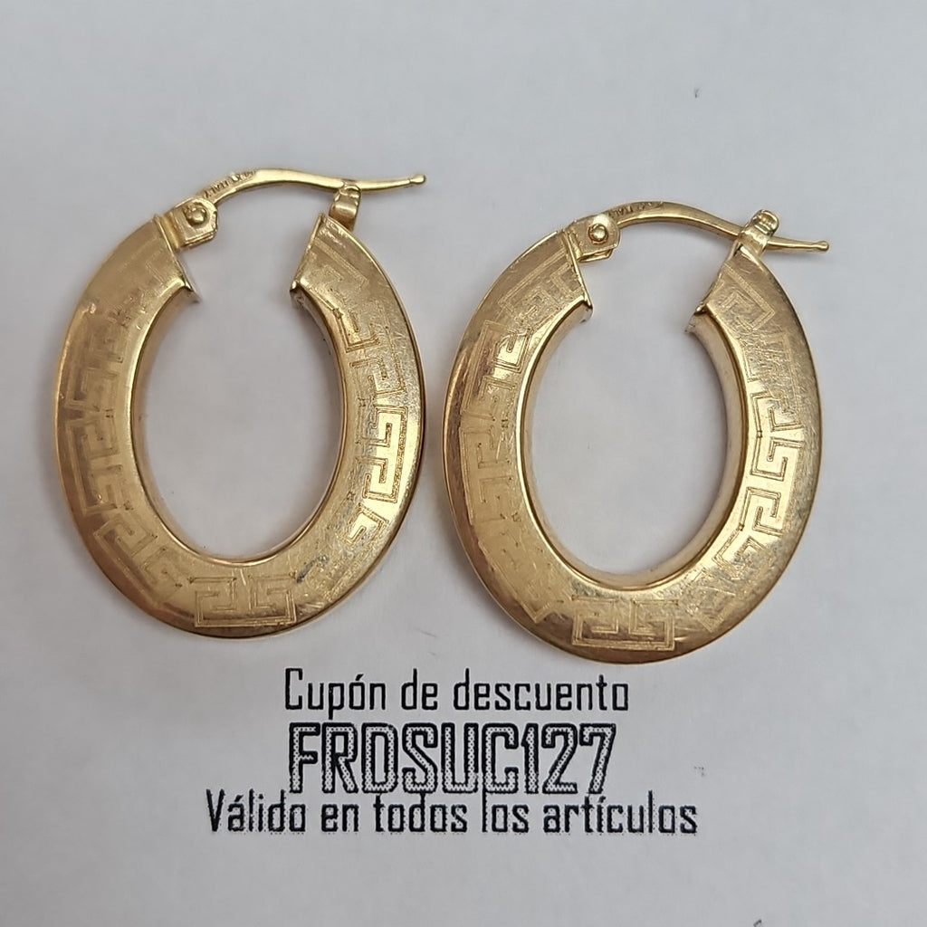 ARRACADAS PAR ORO 14 K 4.6 GRMS (SEMINUEVO)