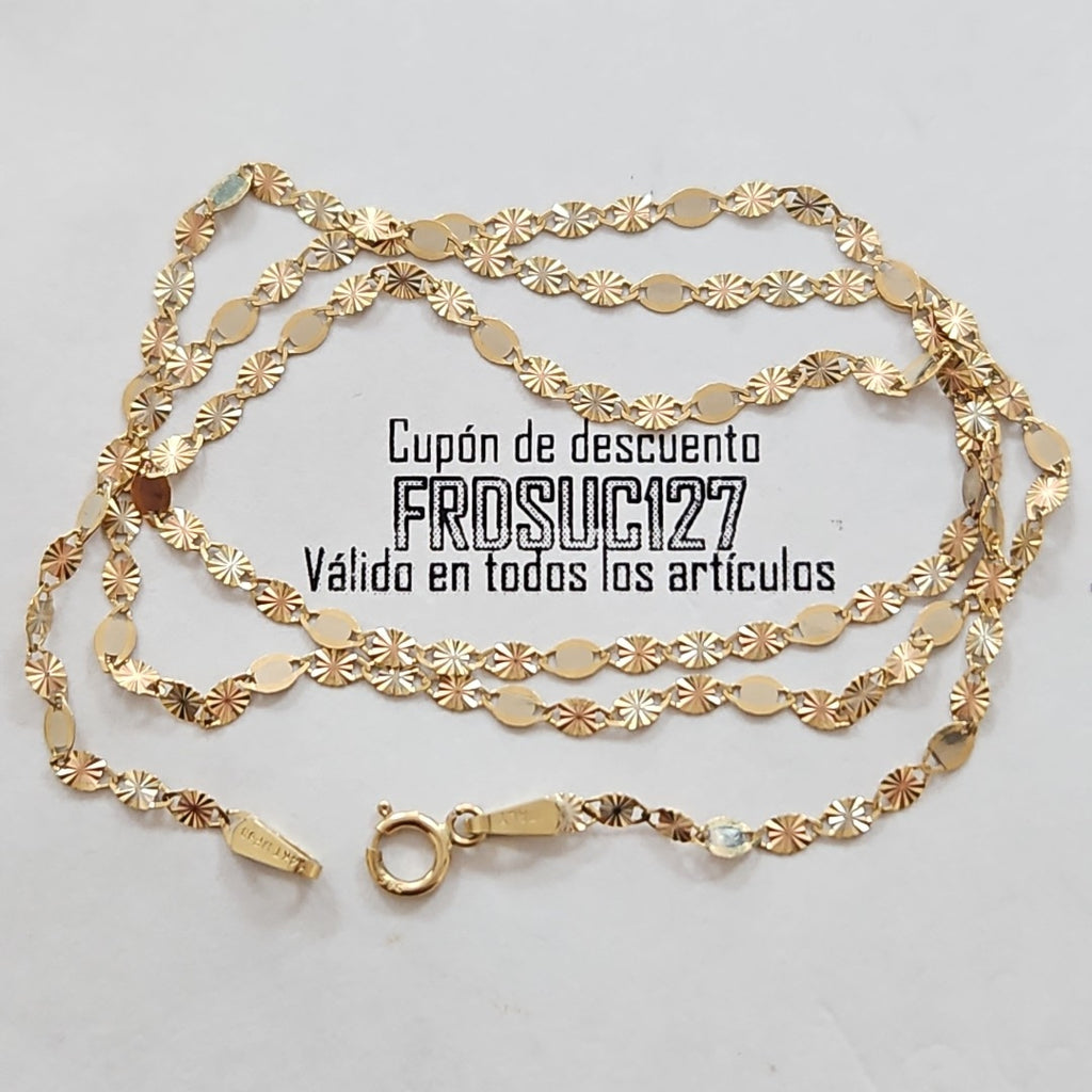 CADENA ORO 14 K 1.2 GRMS (SEMINUEVO)