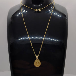 CADENA,MEDALLA RELIGIOSA ORO 10 K 1,40 GRMS (SEMINUEVO)