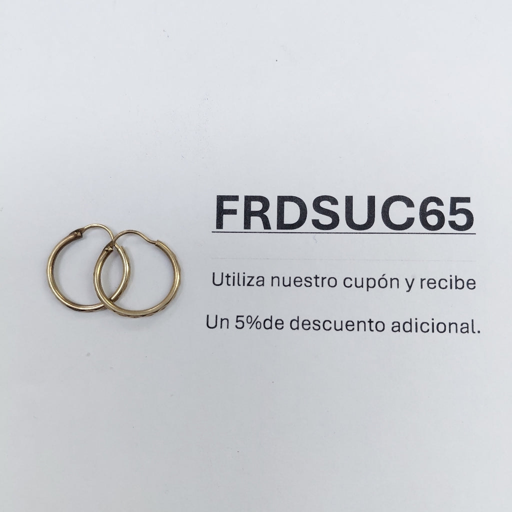 ARRACADAS PAR ORO 8 K 1,00 GRMS (SEMINUEVO)