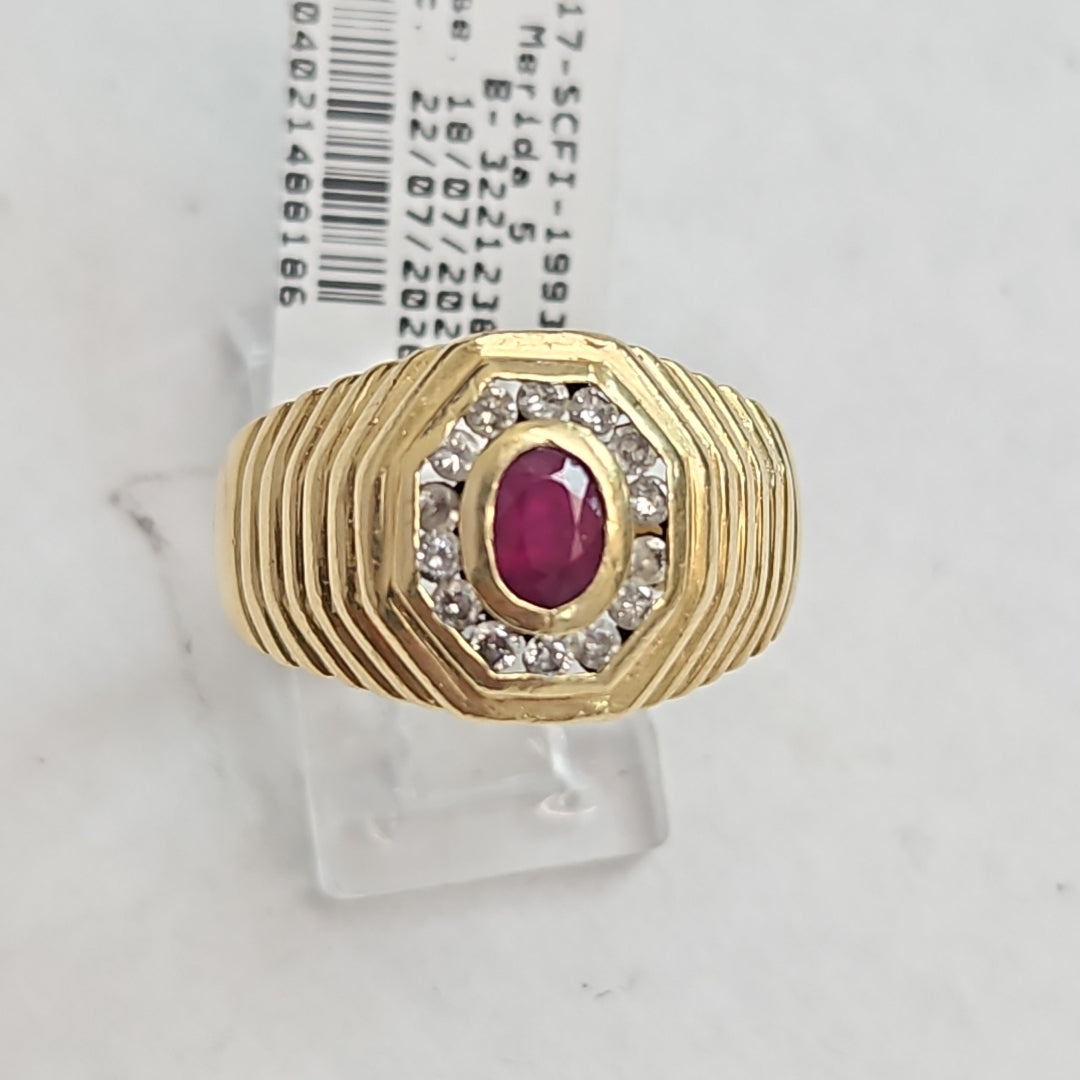 ANILLO ORO 14 K 8,50 GRMS (SEMINUEVO)
