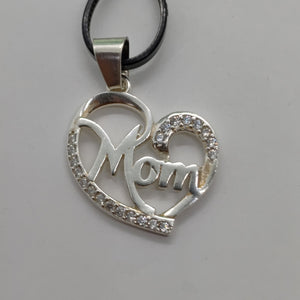 DIJE CORAZON C/CIRCONIAS PLATA .925 3.1 GR (NUEVO)