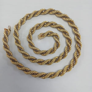CADENA ORO, ORO COMBINADO 14 K 90.3 GRMS (SEMINUEVO)