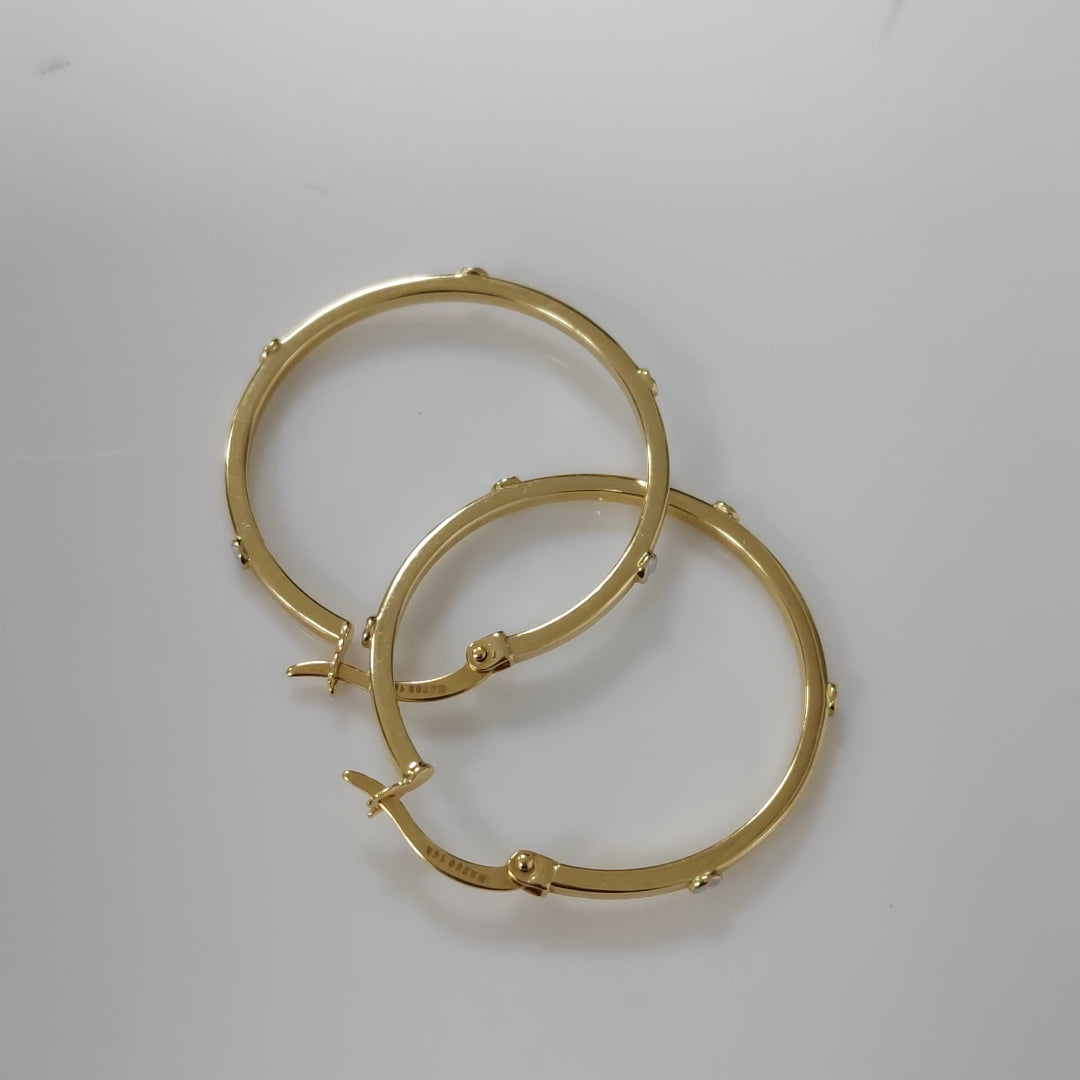 ARRACADAS PAR ORO 14 K 2 GRMS (SEMINUEVO)