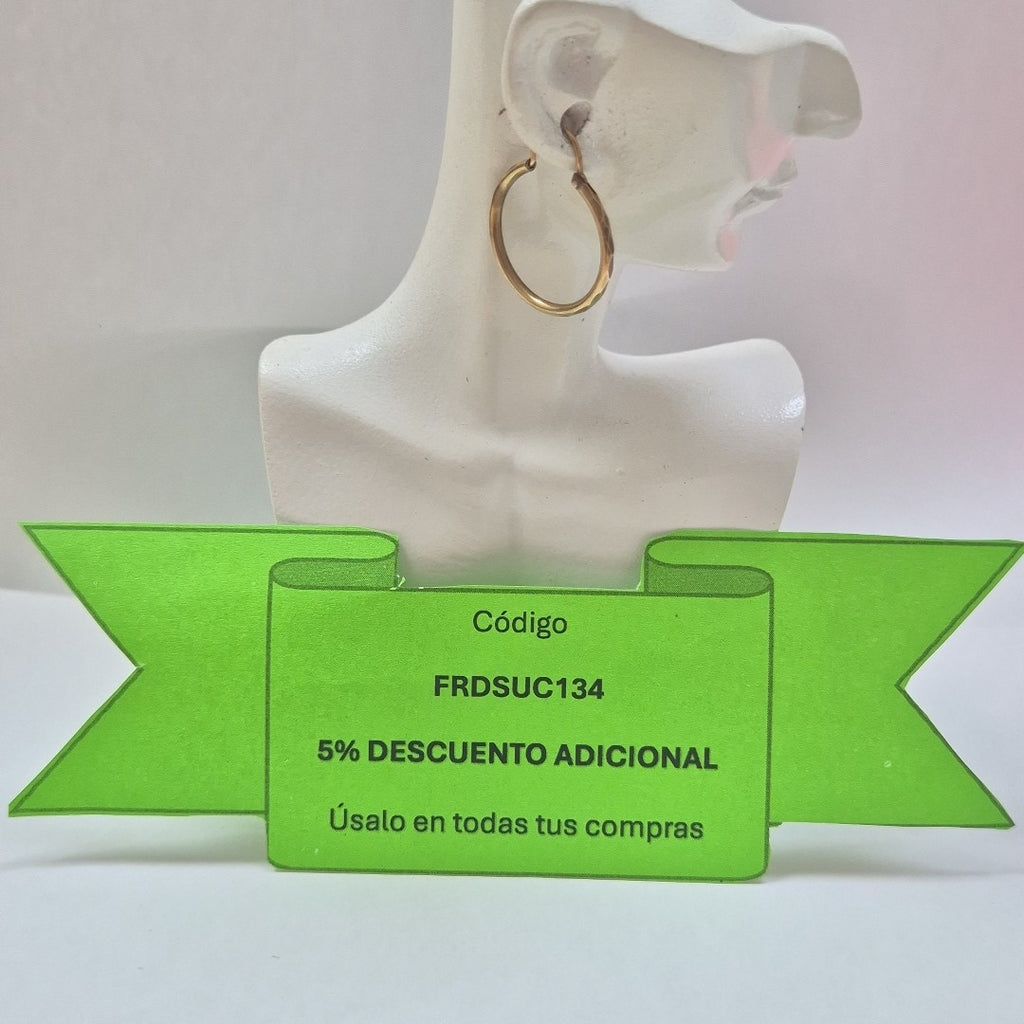 ARRACADAS PAR ORO 10 K 1,40 GRMS (SEMINUEVO)