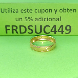 ARGOLLA ORO 10 K 1.4 GRMS (SEMINUEVO)