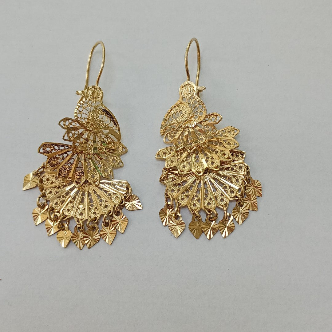 ARETES PAR ORO 14 K 8 GRMS (SEMINUEVO)