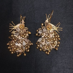ARETES PAR ORO 10 K 12,10 GRMS (SEMINUEVO)