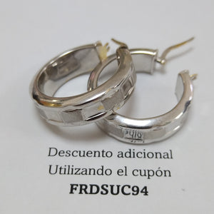 ARRACADAS PAR ORO BLANCO 10 K 5,20 GRMS (SEMINUEVO)