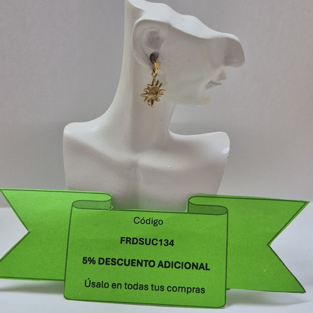 ARRACADAS PAR ORO 10 K 1,40 GRMS (SEMINUEVO)