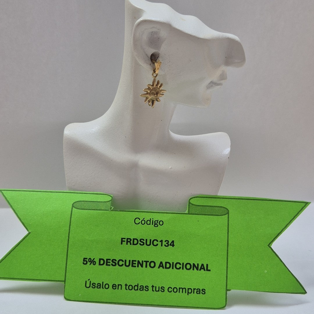ARRACADAS PAR ORO 10 K 1,40 GRMS (SEMINUEVO)