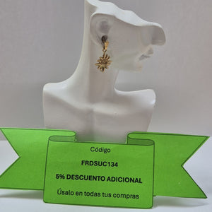 ARRACADAS PAR ORO 10 K 1,40 GRMS (SEMINUEVO)
