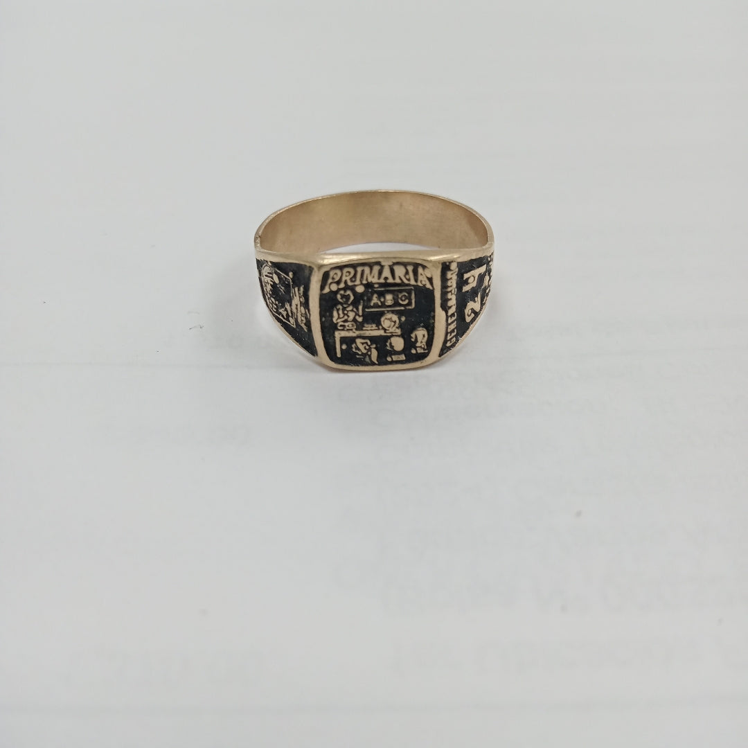 ANILLO DE GRADUACIÓN ORO 8 K 2.3 GRMS (SEMINUEVO)