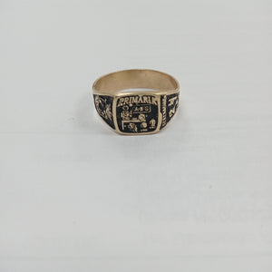 ANILLO DE GRADUACIÓN ORO 8 K 2.3 GRMS (SEMINUEVO)