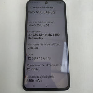 CELULAR VIVO V50 LITE 5G V2440 (2025) 256 GB 12 GB RAM (SEMINUEVO)