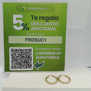 ARRACADAS PAR ORO 14 K 2.9 GRMS (SEMINUEVO)