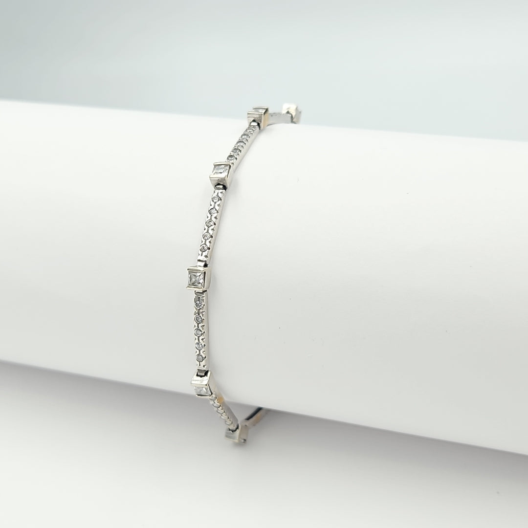 PULSERA ORO BLANCO 14 K 8 GRMS (SEMINUEVO)