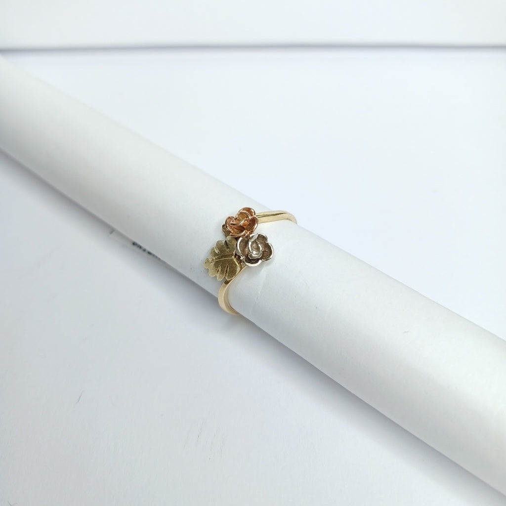 ANILLITO ORO COMBINADO 14 K 2,20 GRMS (SEMINUEVO)