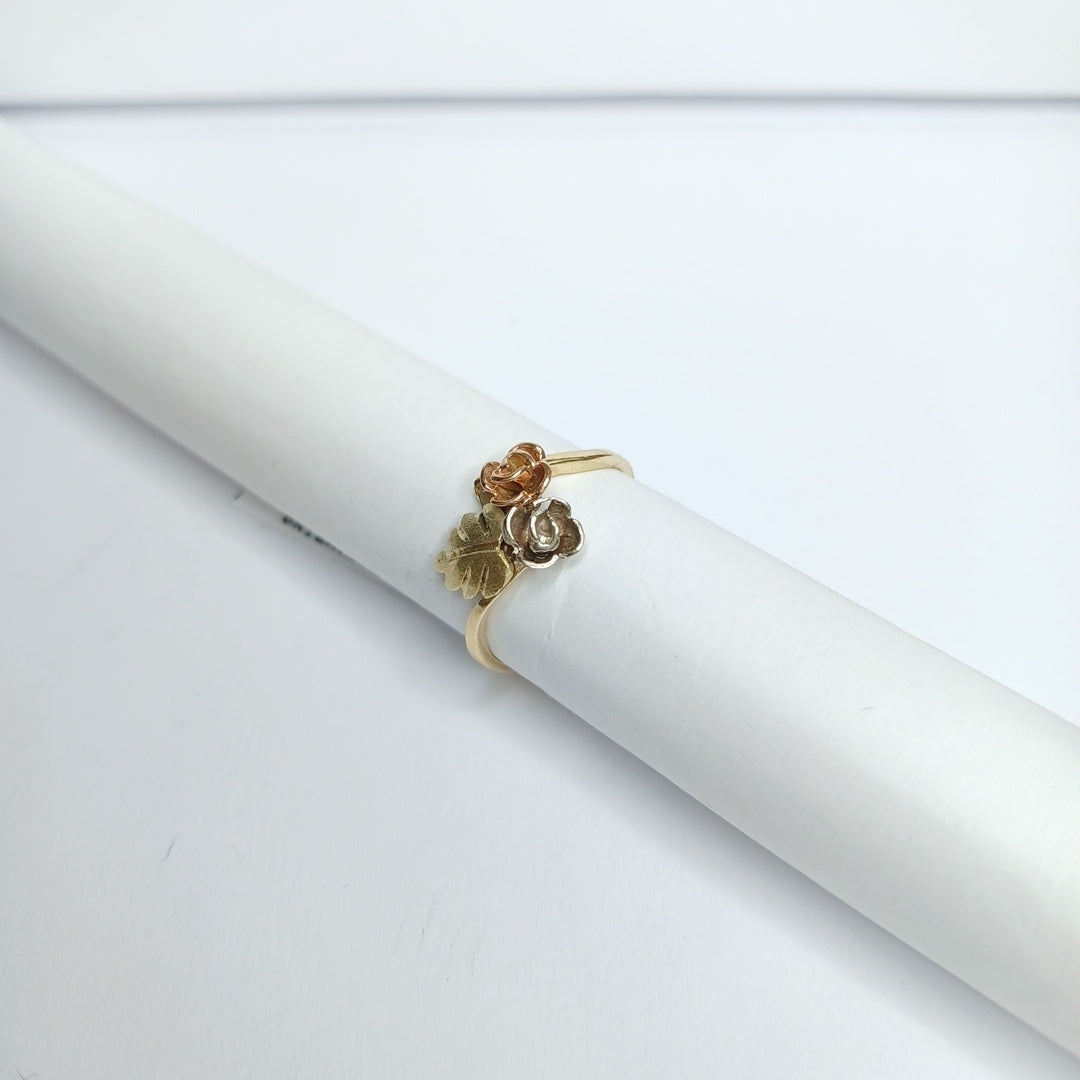 ANILLITO ORO COMBINADO 14 K 2,20 GRMS (SEMINUEVO)