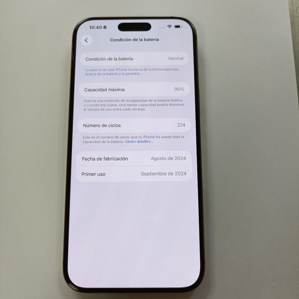CELULAR APPLE IPHONE 16 PRO MAX A3295 (2024) 512 GB 8 GB RAM (SEMINUEVO)