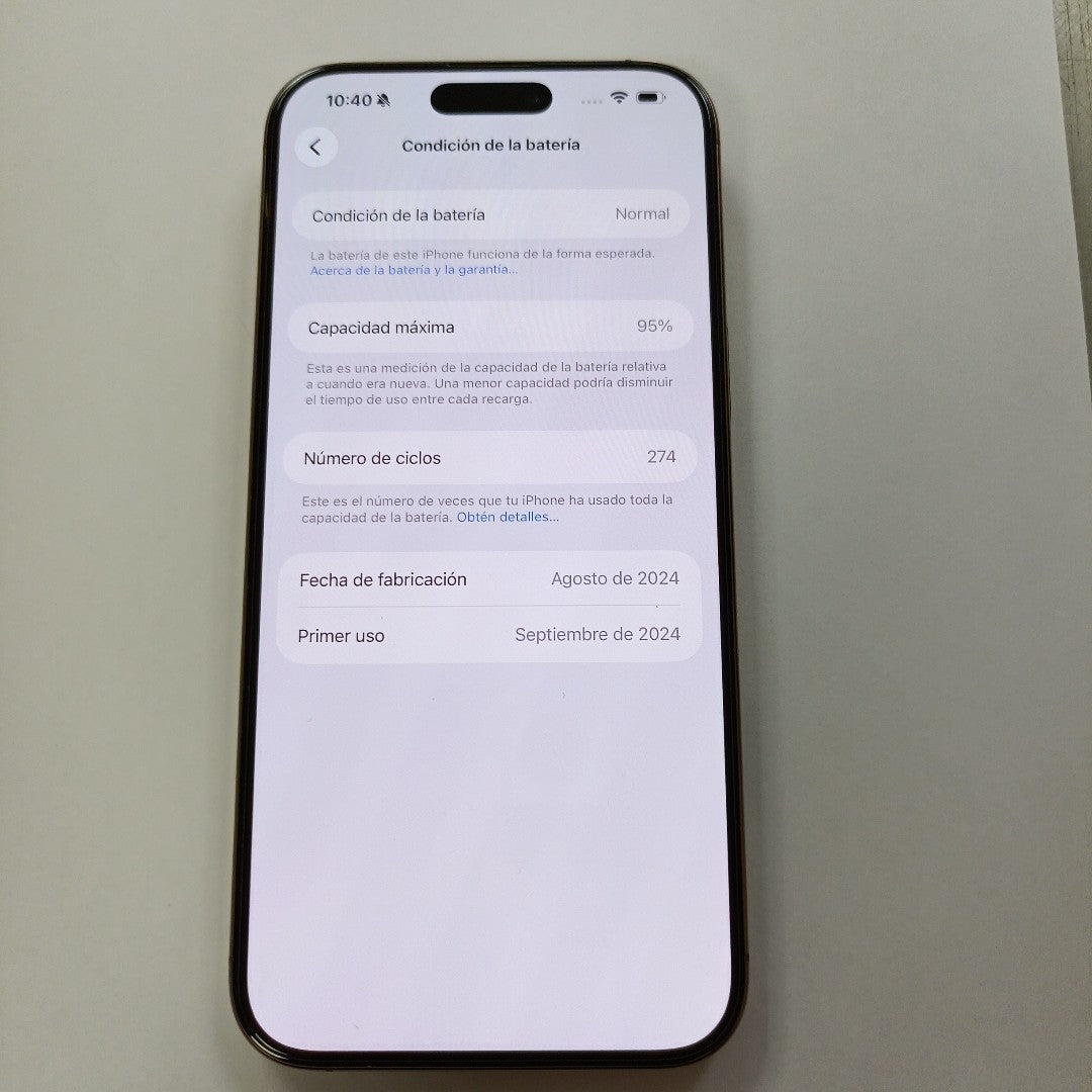 CELULAR APPLE IPHONE 16 PRO MAX A3295 (2024) 512 GB 8 GB RAM (SEMINUEVO)