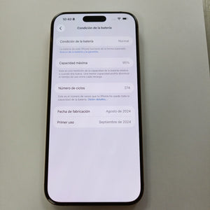 CELULAR APPLE IPHONE 16 PRO MAX A3295 (2024) 512 GB 8 GB RAM (SEMINUEVO)