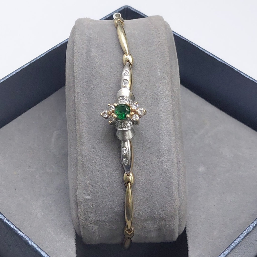 PULSERA ORO, ORO BLANCO 14 K 8.5 GRMS (SEMINUEVO)
