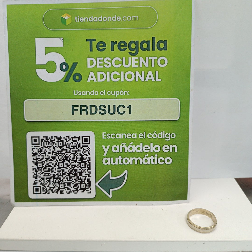 ARGOLLA ORO 14 K 4 GRMS (SEMINUEVO)